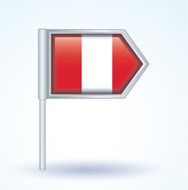 Flag of Peru vector illustration N2