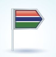 Flag of Gambia vector illustration N2