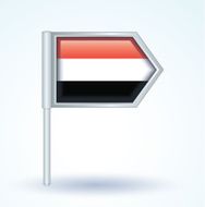 Flag of Yemen vector illustration N2