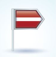 Flag of Latvia vector illustration N3