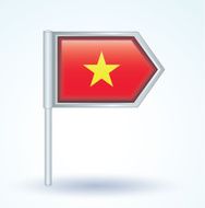 Flag of Vietnam vector illustration N2