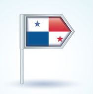 Flag of Panama vector illustration