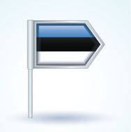 Flag of Estonia vector illustration N2