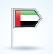 Flag of United Arab Emirates vector illustration N2