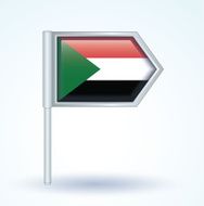 Flag of Sudan vector illustration N2