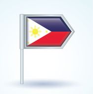 Flag of philippines vector illustration N2