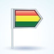 Flag of Bolivia vector illustration N2