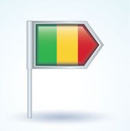 Flag of Mali vector illustration N2
