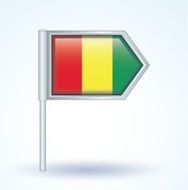 Flag of guinean vector illustration N2