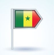 Flag of Senegal vector illustration N2