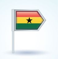Flag of Ghana vector illustration N2