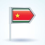 Flag of Guadeloupe vector illustration N2