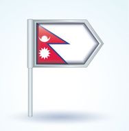 Flag of Nepal vector illustration N2