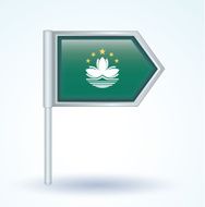 Flag of Macao vector illustration N2