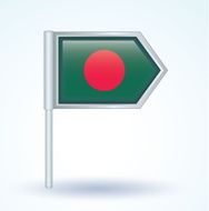 Flag of Banglades vector illustration N2