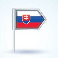 Flag of Slovakia vector illustration N2