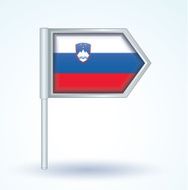 Flag of Slovenia vector illustration N2
