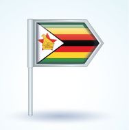 Flag of Zimbabwe vector illustration N2