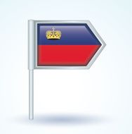 Flag of Liechtenstein vector illustration N2