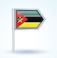 Flag of Mozambique vector illustration N2
