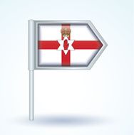 Flag of North Ireland vector illustration N3