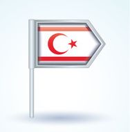 Flag of Northern Cyprus vector illustration N2
