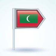 Flag of Maldives vector illustration N2