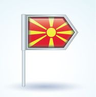 Flag of Macedonia vector illustration N2