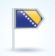 Flag of Bosnia vector illustration N2