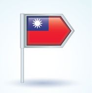 Flag of Taiwan vector illustration N2
