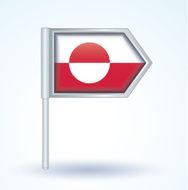 Flag of Greenland vector illustration N2
