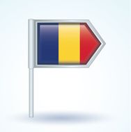 Flag of Romania vector illustration N2