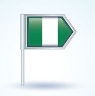 Flag of Nigeria vector illustration N2