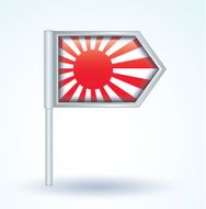 Flag of Japan imperial vector illustration N2