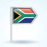 Flag of South africa vector illustration N2