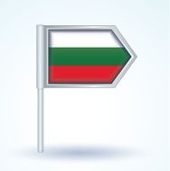 Flag of Bulgaria vector illustration