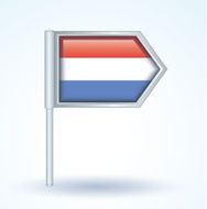 Flag of Luxembourg vector illustration N2