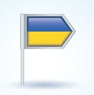 Flag of ukrain vector illustration N2