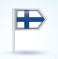 Flag of Finland vector illustration N2