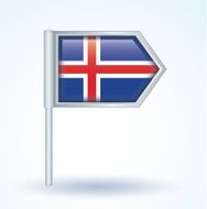Flag of Iceland vector illustration N2