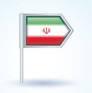 Flag of Iran Vector Illustration N3