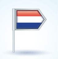Flag of netherlands vector illustration N2