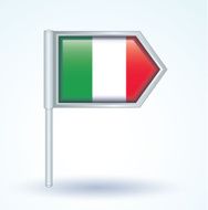 Flag of Italy vector illustration
