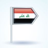Flag of Iraq vector illustration