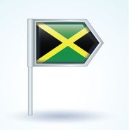 Flag of Jamaica vector illustration N2