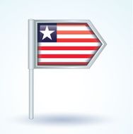 Flag of Liberia vector illustration N2