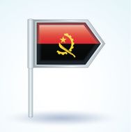 Flag of Angola vector illustration N2