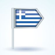 Flag of Greece vector illustration
