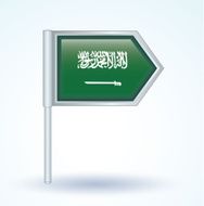 Flag of Saudi Arabia vector illustration N2