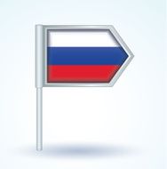 Flag of Russia vector illustration N2